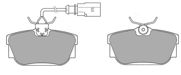 Kit de plaquettes de frein, frein à disque FREMAX FBP-1163