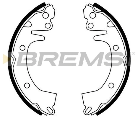 Jeu de mâchoires de frein BREMSI GF0732