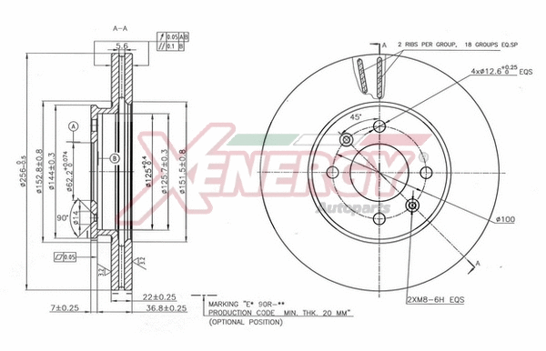 Disque de frein AP XENERGY X602832