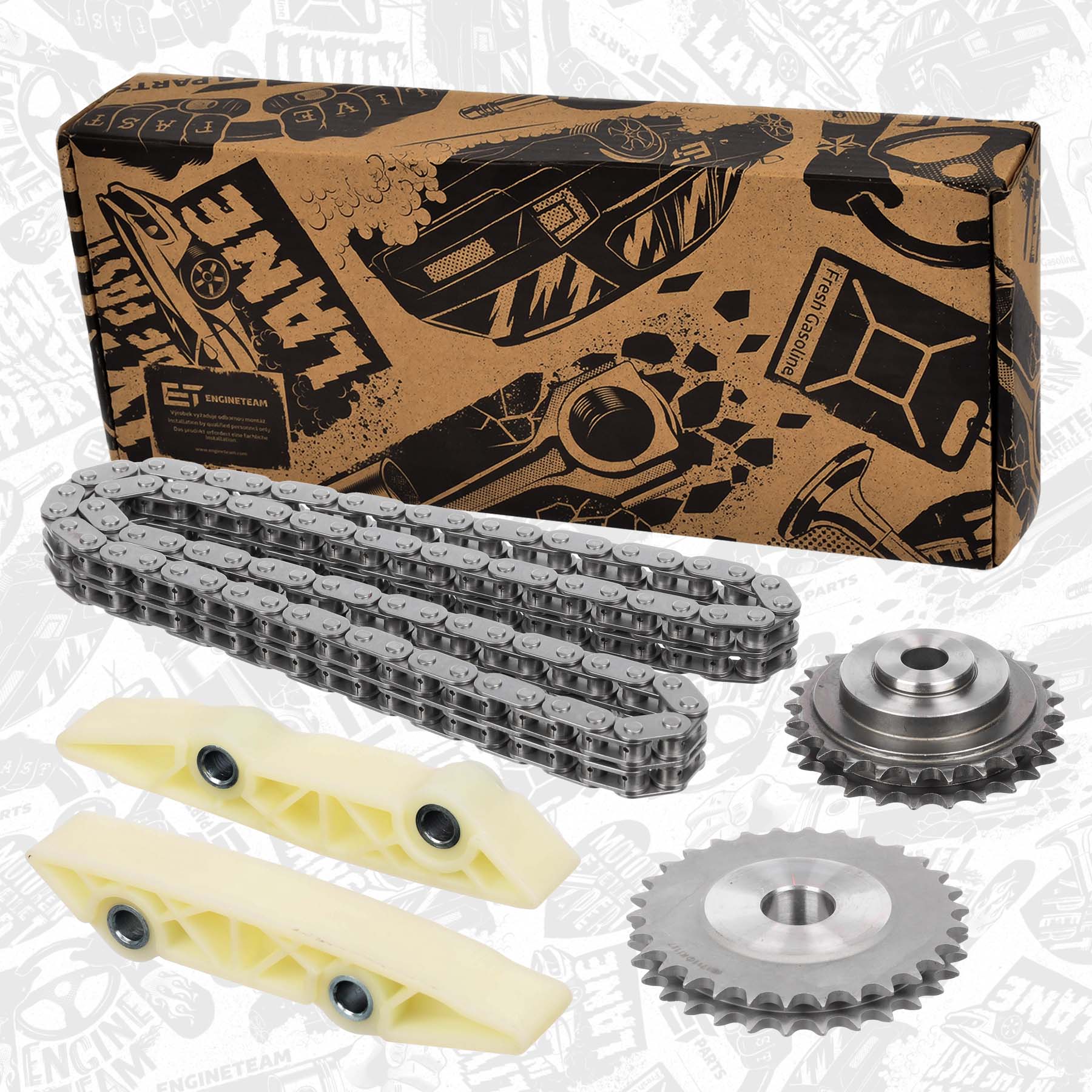Kit de rails tendeurs, chaîne/commande de pompe/huile ET ENGINETEAM RS0015