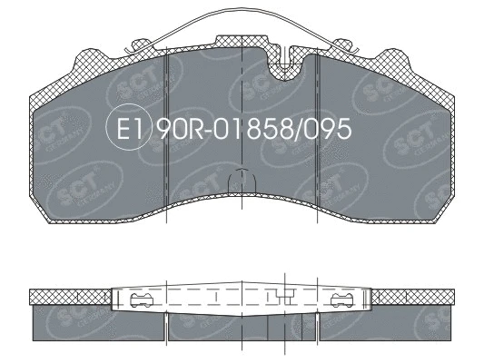 Kit de plaquettes de frein, frein à disque SCT - MANNOL SP 305 PR