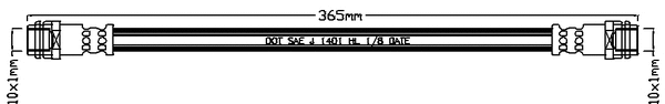 Flexible de frein JURATEK JBH1413