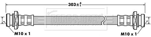 Flexible de frein BORG & BECK BBH7524