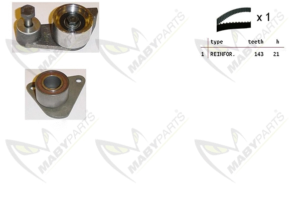 Kit de courroie crantée MABYPARTS OBK010411