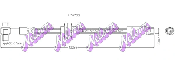 Flexible de frein KAWE H7079Q