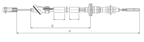 Tirette à câble, commande d'embrayage SONOVA CF01696