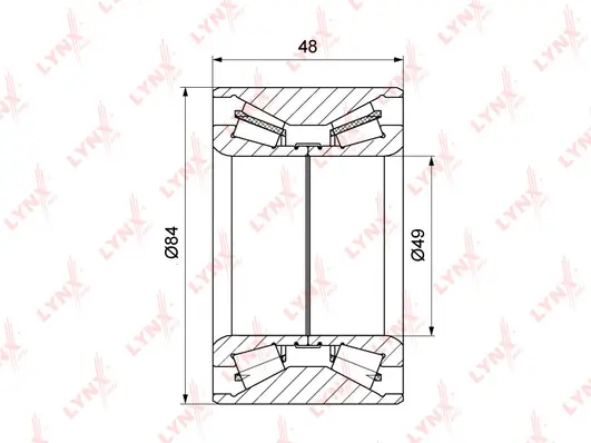 Kit de roulements de roue LYNXAUTO WB-1156