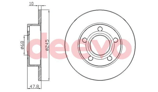 Disque de frein DEEVO BD31120