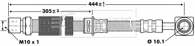 Flexible de frein BORG & BECK BBH6845