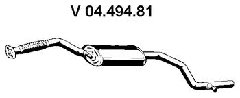 Silencieux avant EBERSPÄCHER 04.494.81
