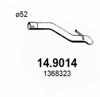 Tuyau d'échappement ASSO 14.9014
