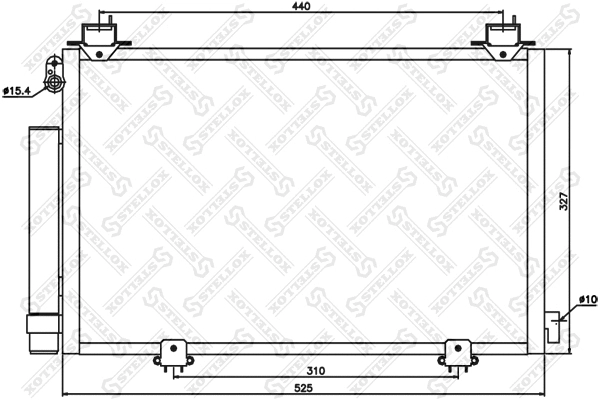Condenseur, climatisation STELLOX 10-45597-SX