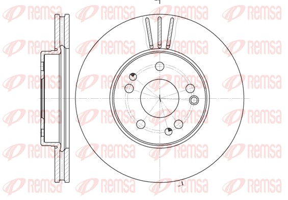 Disque de frein REMSA 6524.10