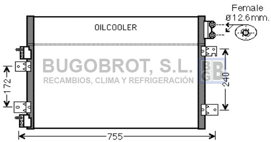 Condenseur, climatisation BUGOBROT 62-CR5113