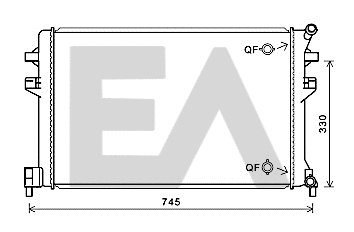 Radiateur, refroidissement du moteur EACLIMA 31R77136