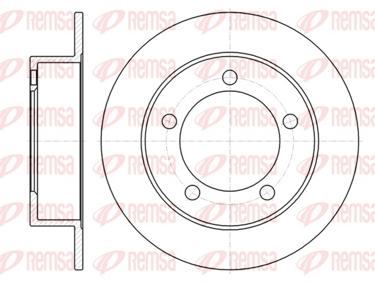 Disque de frein REMSA 61725.00