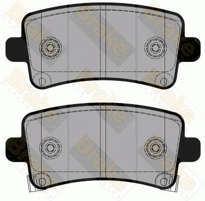 Kit de plaquettes de frein, frein à disque Brake ENGINEERING PA1780