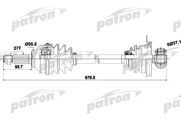Arbre de transmission PATRON PDS0196
