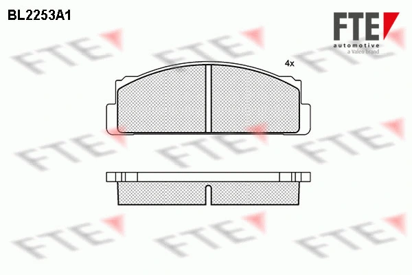 Kit de plaquettes de frein, frein à disque FTE 9010696