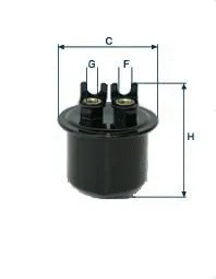 Filtre à carburant UNIFLUX FILTERS XB136