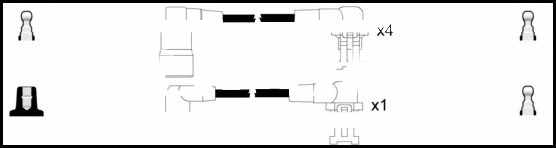 Kit de câbles d'allumage LEMARK HOES217