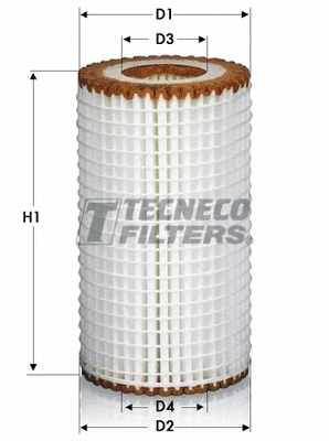 Filtre à huile TECNECO FILTERS OL0208/1E