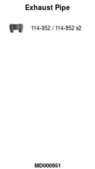 Tuyau d'échappement FA1 MD000951