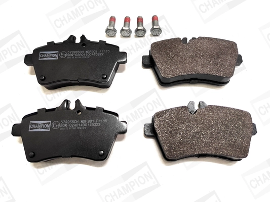 Kit de plaquettes de frein, frein à disque CHAMPION 573265CH