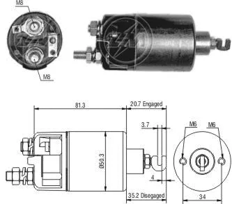 Contacteur, démarreur ZM ZM 660