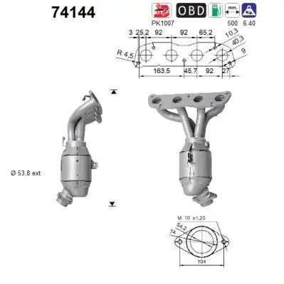 Catalyseur AS 74144