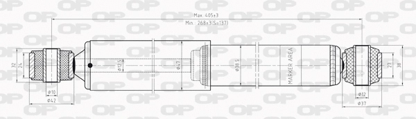 Amortisseur OPEN PARTS SAB8002.32