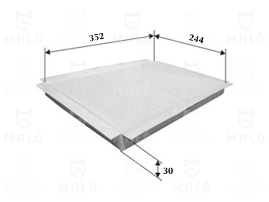 Filtre, air de l'habitacle AKRON-MALÒ 1530051