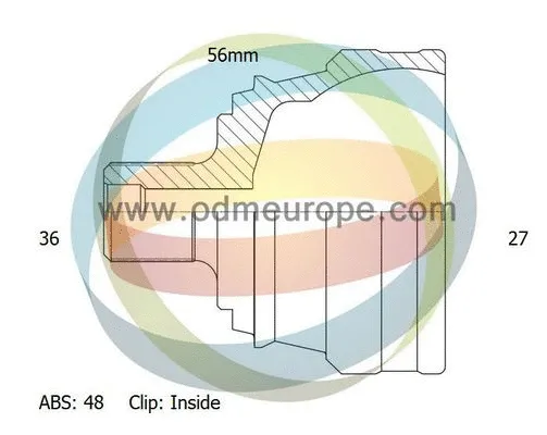 Jeu de joints, arbre de transmission 4X4 ESTANFI EST-12-151671