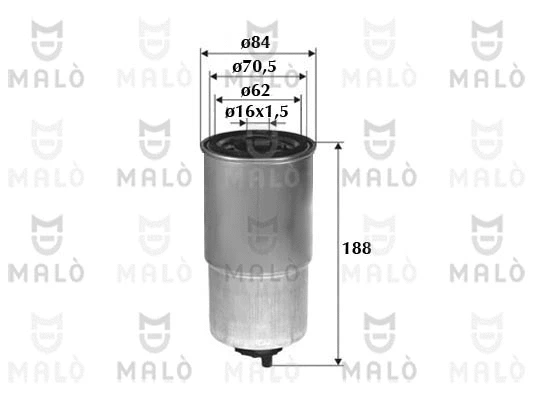 Filtre à carburant AKRON-MALÒ 1520042