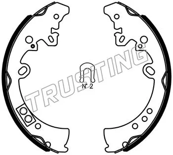 Jeu de mâchoires de frein TRUSTING 115.317S