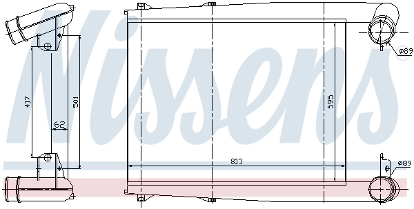 Refroidisseur d'air de suralimentation NISSENS 97025