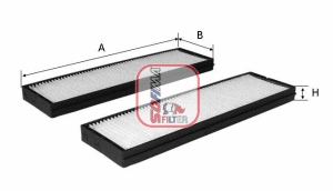 Filtre, air de l'habitacle SOFIMA S 3163 C