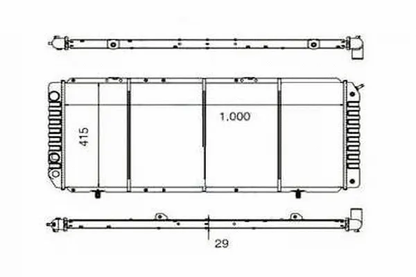Radiateur, refroidissement du moteur ORDONEZ 2060262