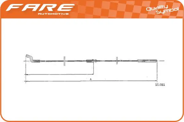 Câble d'accélération FARE-CO 25989