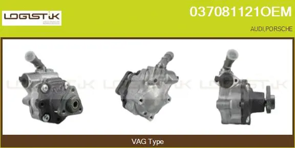 Pompe hydraulique, direction LGK 037081121OEM