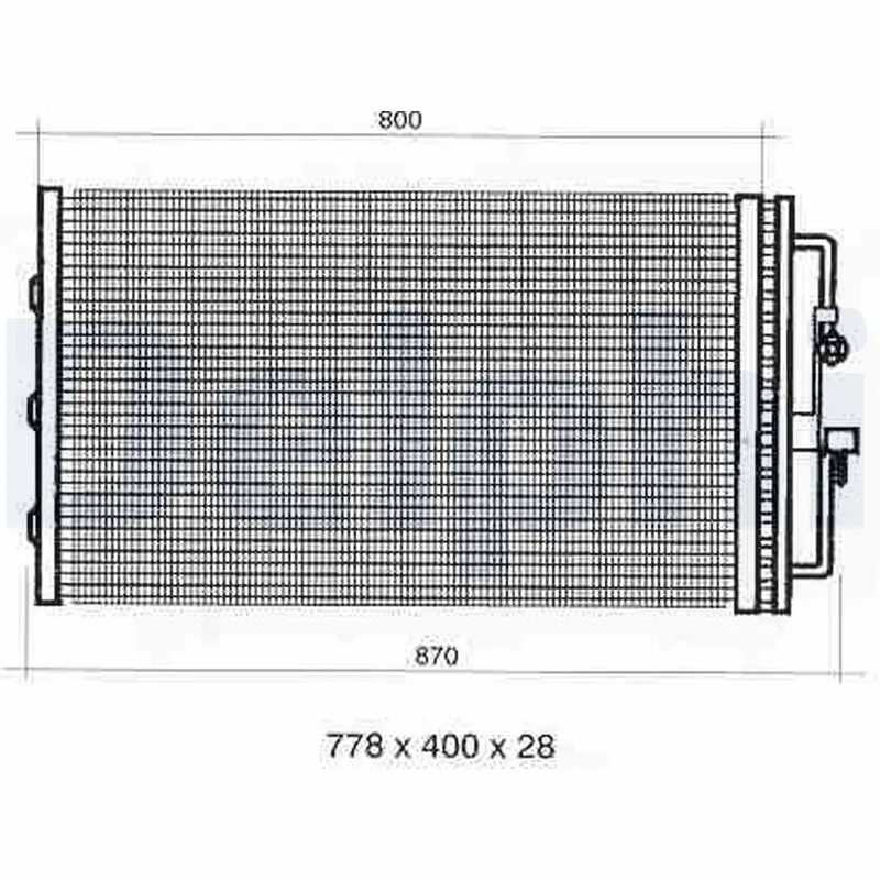 Condenseur, climatisation DELPHI TSP0225353
