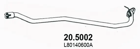 Tuyau d'échappement ASSO 20.5002
