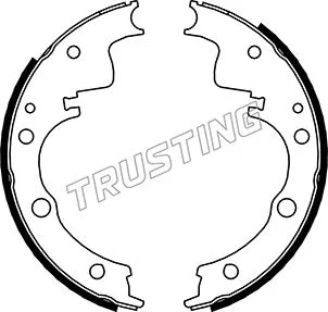 Jeu de mâchoires de frein TRUSTING 040.152