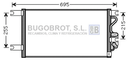 Condenseur, climatisation BUGOBROT 62-MT5206