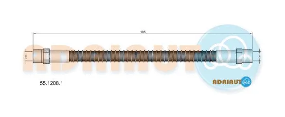 Flexible de frein ADRIAUTO 55.1208.1