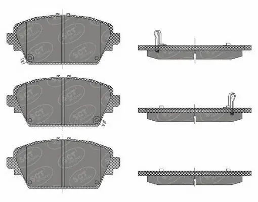 Kit de plaquettes de frein, frein à disque SCT - MANNOL SP 442 PR
