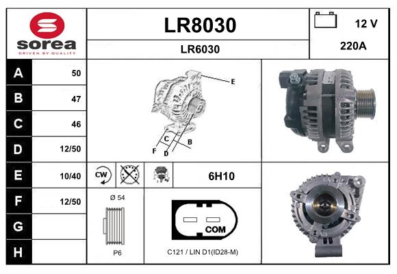 Alternateur SNRA LR8030