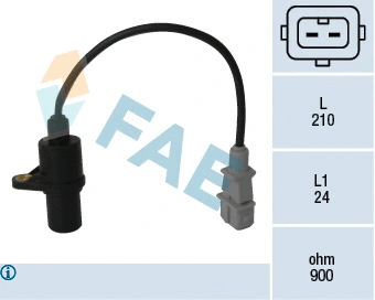 Capteur d'angle, vilebrequin FAE 79047