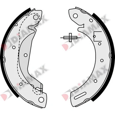 Jeu de mâchoires de frein DIAMAX N01326