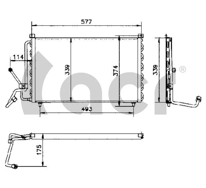 Condenseur, climatisation ACR 300170